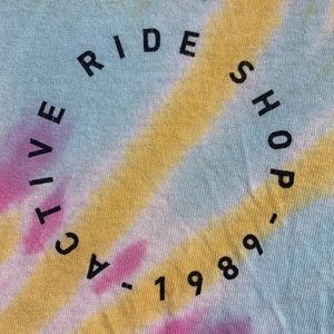 Tye-Dye Active Ride shop Graphic T-Shirt Size Small